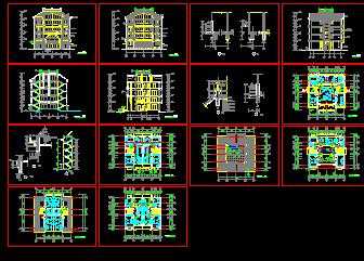 某五层独立住宅建筑施工图免费下载 建筑规划图