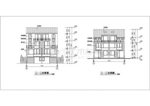 某地三层小型居住楼房建筑设计图纸